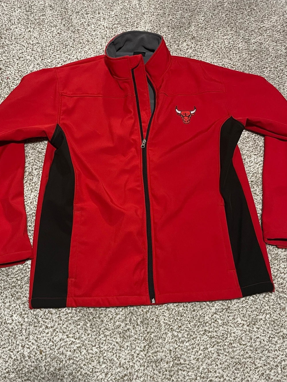 NBA Red and Black Softshell Utility Jacket